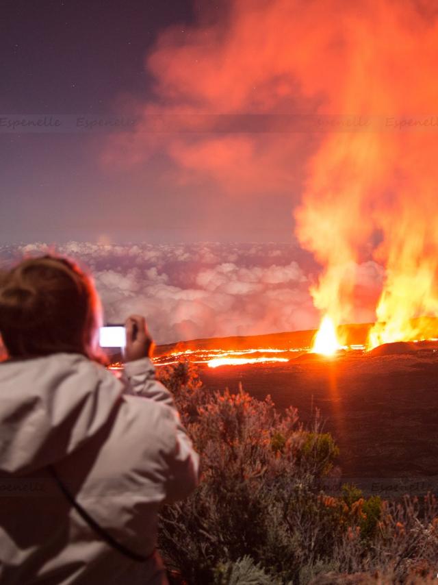 éruption volcanique la réunion