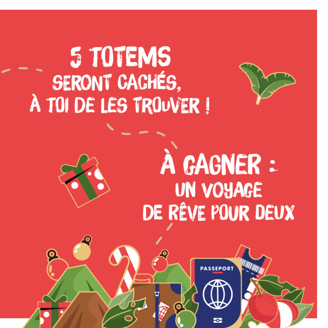 Le Noël de l'île intense totems